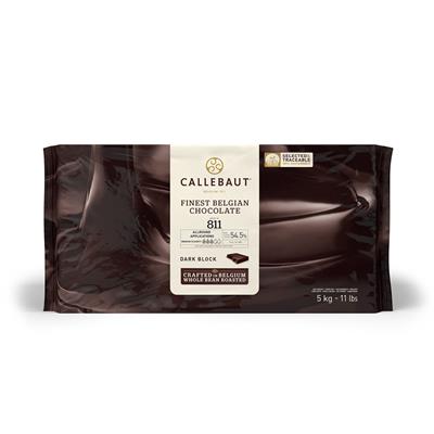 Chocolade blok puur Callebaut 5,0 kg
