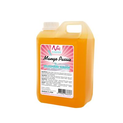 Mango passie milkshakesiroop Nic 2,0 l